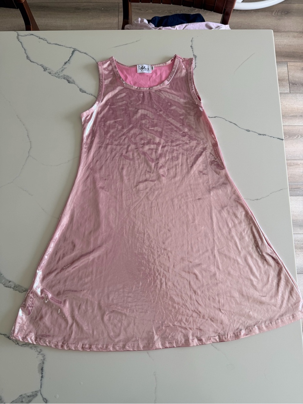 Lola + The Boys ROSE METALLIC TANK DRESS - Picture 2 of 7